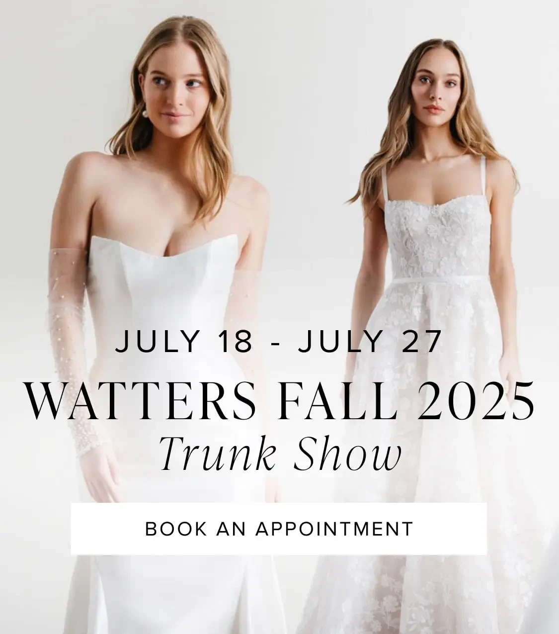 Image 19: Watters Fall 2025 Trunk Show mobile banner